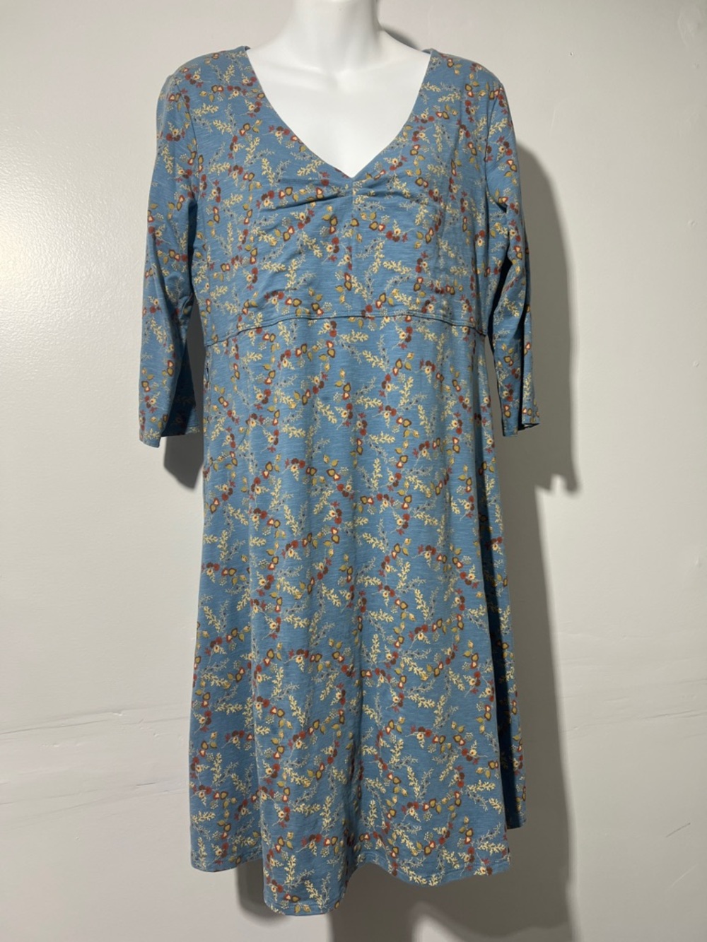 Toad&Co Floral Empire-Waist Jersey Dress